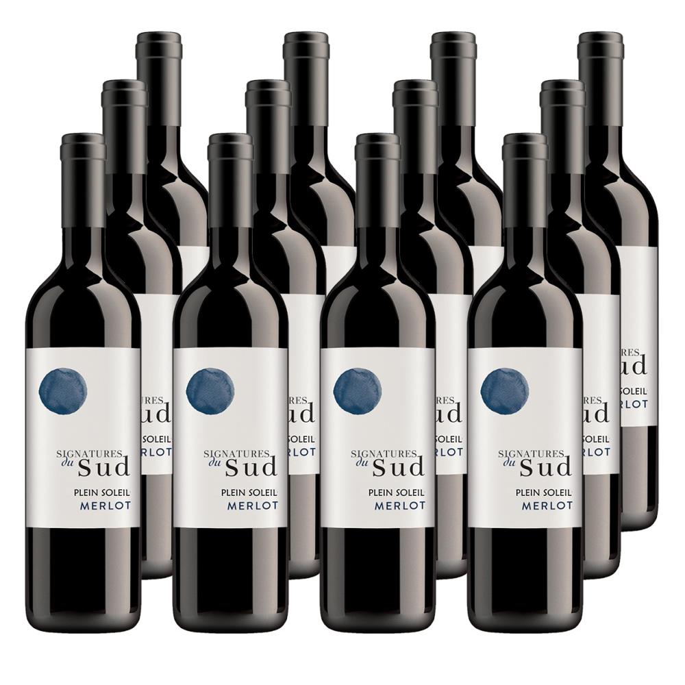 Case of 12 Signatures de Sud Merlot 75cl Wine